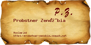 Probstner Zenóbia névjegykártya